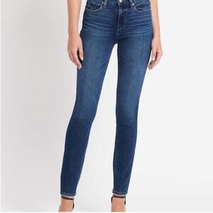 Paige Hoxton Slim Fit Jeans Medium Blue Wash Denim Size 26 Women’s
